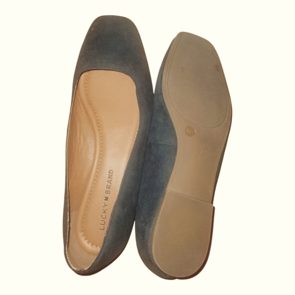 Lucky Brand Women's Black Square Toes Business Career Slip On Ballet Flats 9 1/2 - Picture 7 of 7